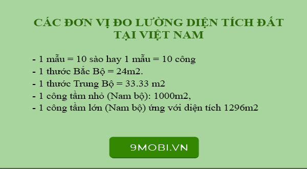 1 sào bằng bao nhiêu m2, thước, hecta